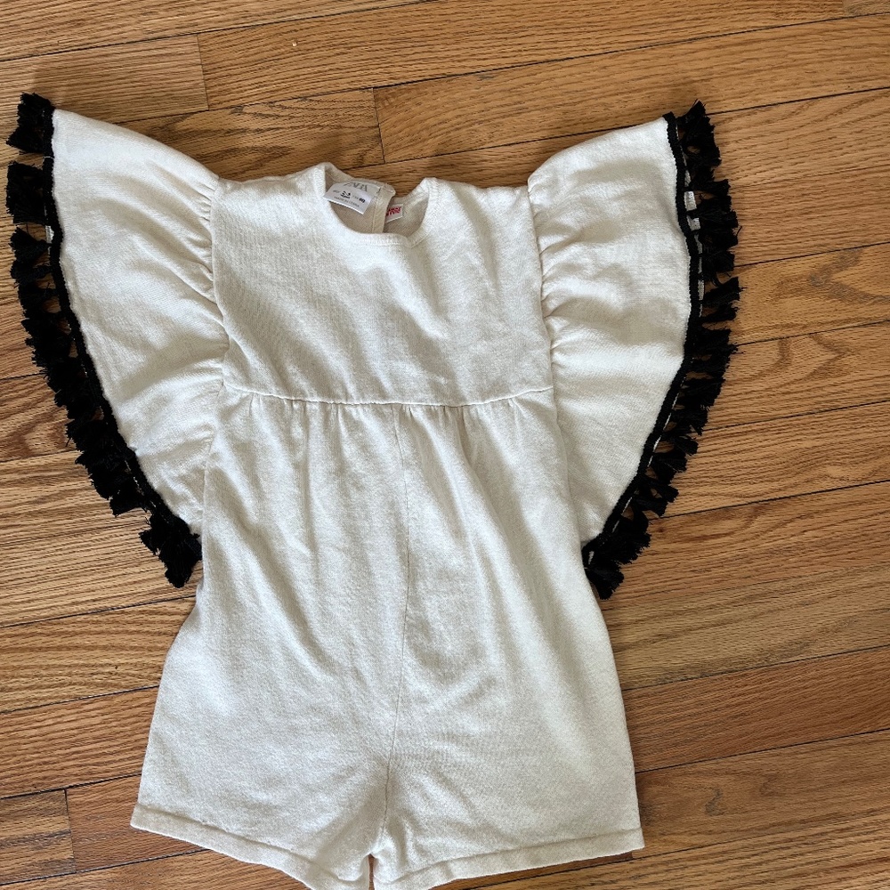 Zara toddler girl black and white romper